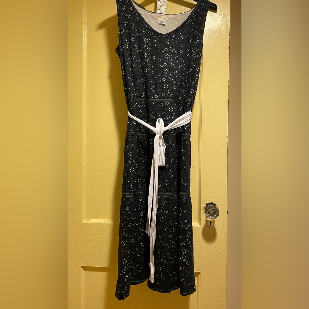 Black Aline Eyelet Dress Size: L by Neesh D.A.R.